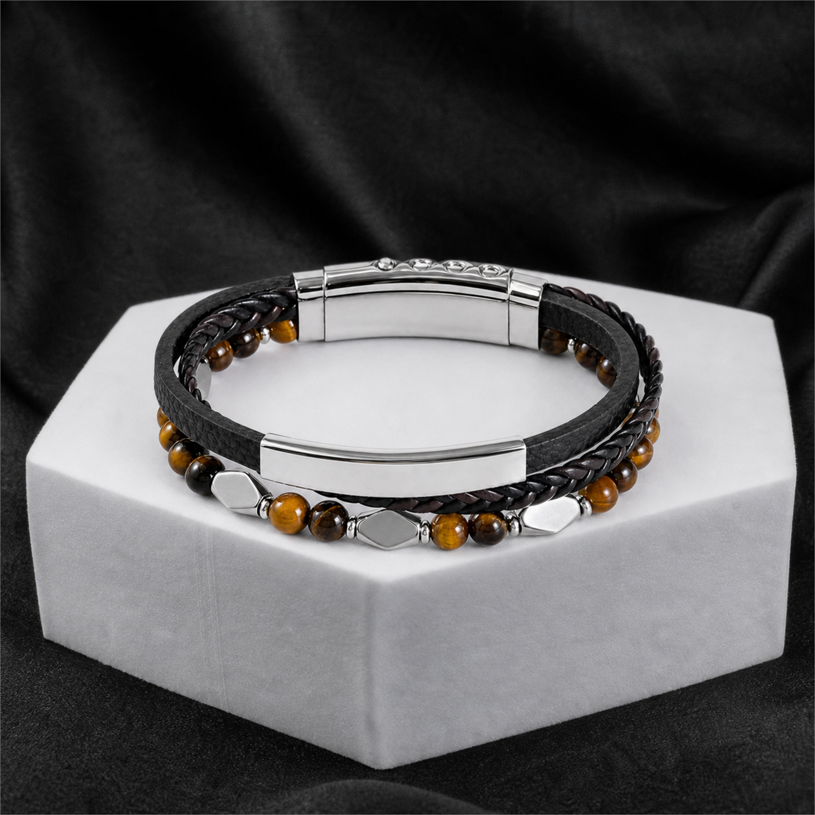 To My Father - Quiet Strength Stainless Steel Bracelet