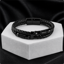 To My Son - Braided Leather Fortitude Bracelet