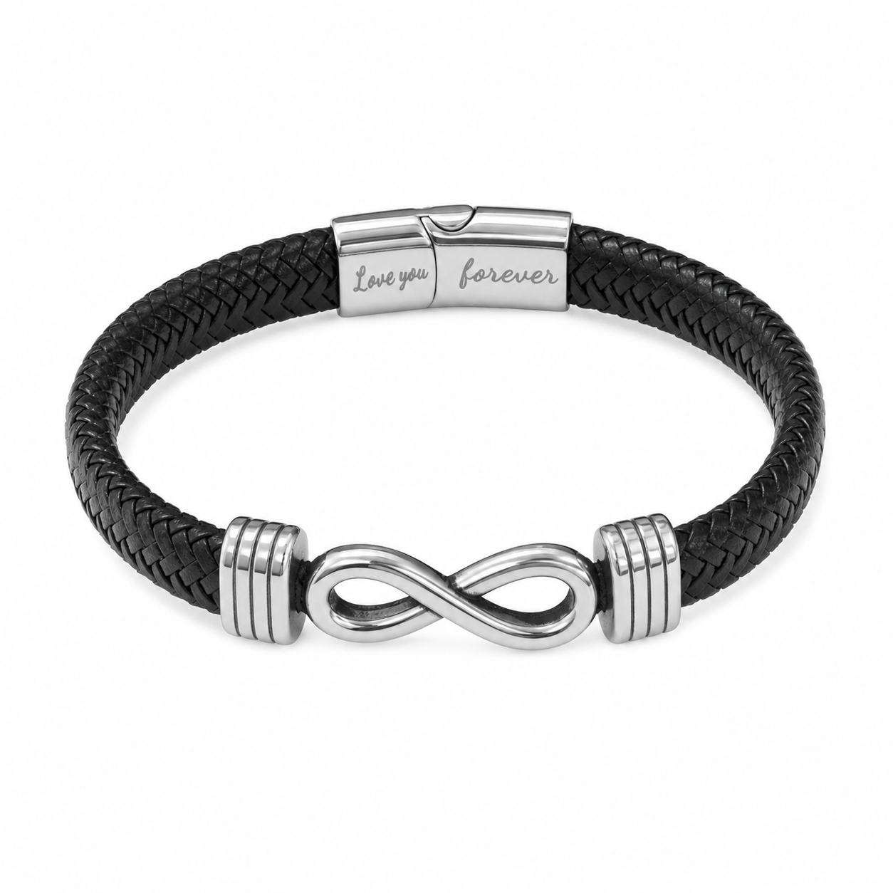 To My Grandfather - Woven Strength Braided Leather Bracelet